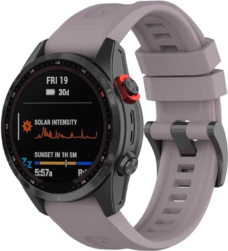 FANYUAN Armband kompatibel mit Garmin Fenix 7S Pro, Weiches Silikon Uhrenarmband, Verschleißfest, Ersatzarmband für Garmin Fenix 7S Pro.(Roland Lila) von FANYUAN