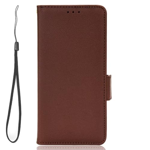 FANYUAN Handyhülle für Apple iPhone 16e Hülle, Mit Kartenfach und Standfunktion, Premium Leder Flip Cover Brieftasche Case, Schutzhülle für Apple iPhone 16e.(Braun) von FANYUAN