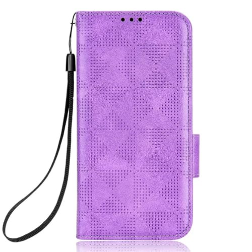 FANYUAN Handyhülle für Apple iPhone 16e Hülle, Mit Kartenfach und Standfunktion, Premium Leder Flip Cover Brieftasche Case, Schutzhülle für Apple iPhone 16e.(Violett) von FANYUAN