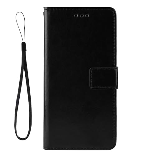 FANYUAN Handyhülle für Infinix Note 50 4G Hülle, Mit Kartenfach und Standfunktion, Premium Leder Flip Cover Brieftasche Case, Schutzhülle für Infinix Note 50 4G.(Schwarz) von FANYUAN