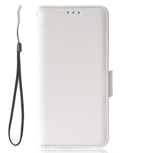 FANYUAN Handyhülle für Motorola Edge 60 Stylus Hülle, Mit Kartenfach und Standfunktion, Premium Leder Flip Cover Brieftasche Case, Schutzhülle für Motorola Edge 60 Stylus.(Weiss) von FANYUAN