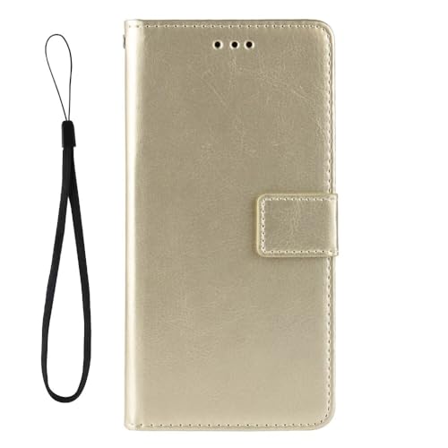 FANYUAN Handyhülle für Realme Neo7x Hülle, Mit Kartenfach und Standfunktion, Premium Leder Flip Cover Brieftasche Case, Schutzhülle für Realme Neo7x.(Gold) von FANYUAN