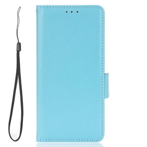 FANYUAN Handyhülle für Samsung Galaxy M16 5G Hülle, Mit Kartenfach und Standfunktion, Premium Leder Flip Cover Brieftasche Case, Schutzhülle für Samsung Galaxy M16 5G.(Blau) von FANYUAN
