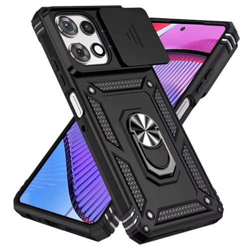 FANYUAN Hülle für Apple iPhone 16e, Soft TPU + Hard PC, Ganzkörper Robuste Stoßfeste Schutzhülle, Standfunktion, Handyhülle Cover Case für Apple iPhone 16e.(Schwarz) von FANYUAN