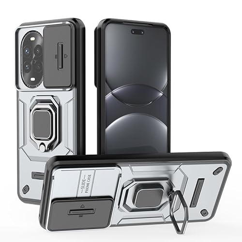 FANYUAN Hülle für Huawei nova 13 Pro, Soft TPU + Hard PC, Ganzkörper Robuste Stoßfeste Schutzhülle, Standfunktion, Handyhülle Cover Case für Huawei nova 13 Pro.(Grau) von FANYUAN
