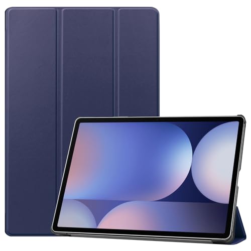 FANYUAN Hülle für Samsung Galaxy Tab S10 Tablette, Ultra Dünn mit Auto aufwachen/Schlaf Funktion Standfunktion Case, PU Leder Schutzhülle für Samsung Galaxy Tab S10.(Navy blau) von FANYUAN