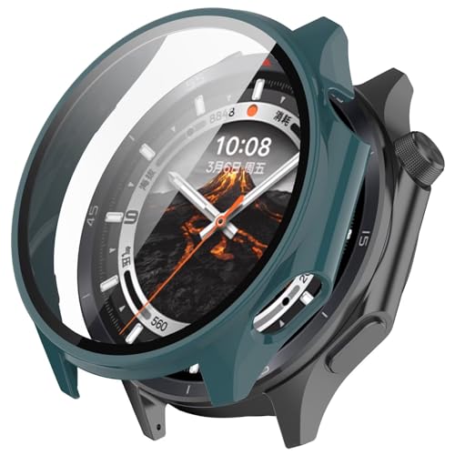 FANYUAN Oppo Watch X2 Mini Schutzhülle + Bildschirmfilm, PC-Material Stoßfestes Case, HD klare Folie, Kratzfest, Hülle Kompatibel mit Oppo Watch X2 Mini.(Grün) von FANYUAN