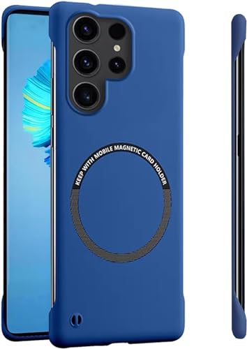 FAOMSEBS Magnetische, randlose Schutzhülle für Samsung S23 Ultra, kompatibel mit MagSafe (Gefühl von blankem Metall) dünne stoßfeste Schutzhülle für Samsung Galaxy S23 Ultra MagSafe 6,8 Zoll 2023, von FAOMSEBS