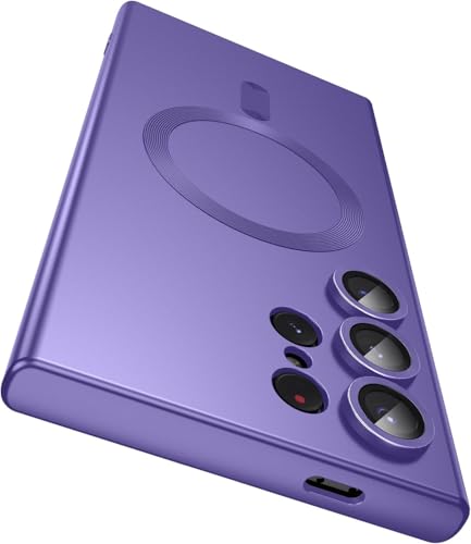 FAOMSEBS Magnetische Schutzhülle für Samsung S22 Ultra, kompatibel mit MagSafe [Kamera-Objektivschutz] Weiche stoßfeste Schutzhülle für Samsung Galaxy S22 Ultra Cover 6,8 Zoll 2022 von FAOMSEBS