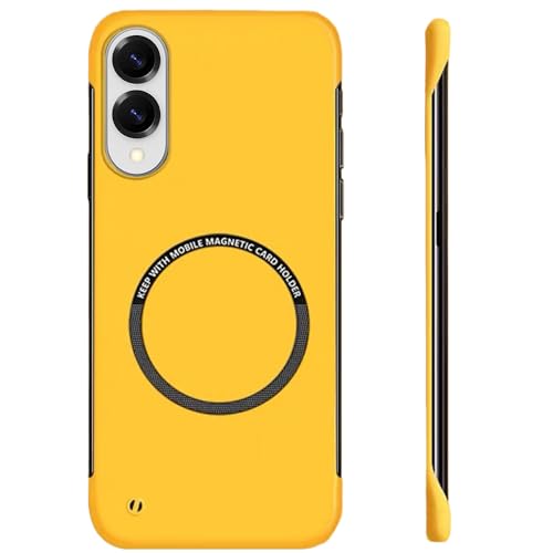 FAOMSEBS Magnetische randlose Schutzhülle für Samsung S25 Edge, kompatibel mit MagSafe (Gefühl von blankem Metall) dünne Schutzhülle Antishock Cover für Samsung Galaxy S25 Edge Magnetic Case 2025 von FAOMSEBS