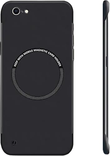 FAOMSEBS Magnetische randlose Schutzhülle für iPhone SE 3a / 2a (2022/2020), iPhone 8/7, für MagSafe (Gefühl von blankem Metall) dünne Schutzhülle für iPhone SE 3a / 2a, iPhone 8/7 Hülle Slim 4,7 Zoll von FAOMSEBS