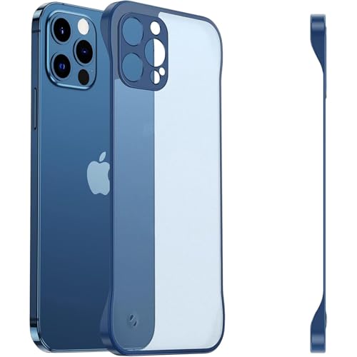 FAOMSEBS Randlose Schutzhülle für iPhone 13 Pro (Gefühl von nackten Metallen) [Matt Durchscheinend] [Ultradünn wie ohne Hülle] Antishock Schutzhülle iPhone 13 Pro Case Slim 6,1 Zoll 2021 von FAOMSEBS