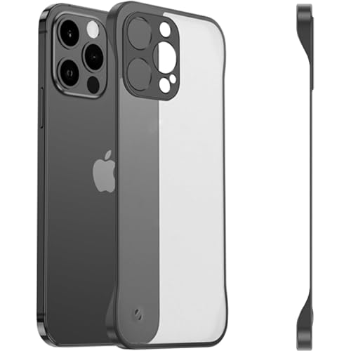 FAOMSEBS Randlose Schutzhülle für iPhone 15 Pro Max (Gefühl von nackten Metallen) [Matt Durchscheinend] [Ultradünn wie ohne Hülle] Antishock Schutzhülle iPhone 15 Pro Max Case Slim 6,7 Zoll 2023 von FAOMSEBS