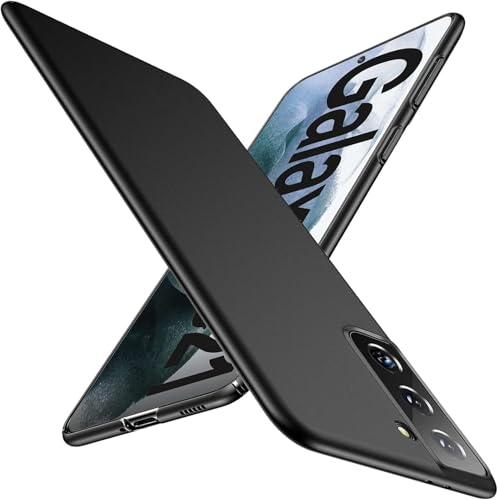FAOMSEBS Slim Fit für Samsung Galaxy S21 FE Hülle [Ultra dünn wie keine Hülle] [Matte Hautgefühl] [Anti-Rutsch & Schweißfest] Schutzhülle für Samsung S21 FE Hülle, Slim S21 FE Handyhülle 2022, Schwarz von FAOMSEBS