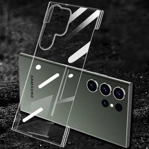 FAOMSEBS Transparente randlose Schutzhülle für Samsung S23 Ultra 6,8 Zoll (Gefühl von blankem Metall) [Ultradünn wie ohne Hülle] Anti-Shock für Samsung Galaxy S23 Ultra Cover, Kühlung 2023 von FAOMSEBS