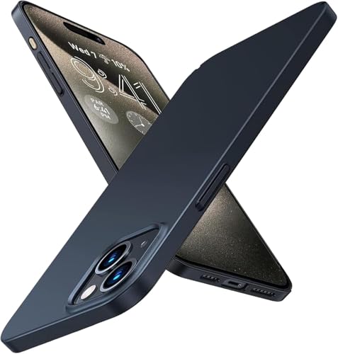 FAOMSEBS Ultradünne Schutzhülle für iPhone 15 6,1 Zoll [Ultra Thin wie nicht] [matte Oberfläche] [Kabelloses Laden] Stoßfeste robuste Schutzhülle für iPhone 15 Case Slim 2023 von FAOMSEBS