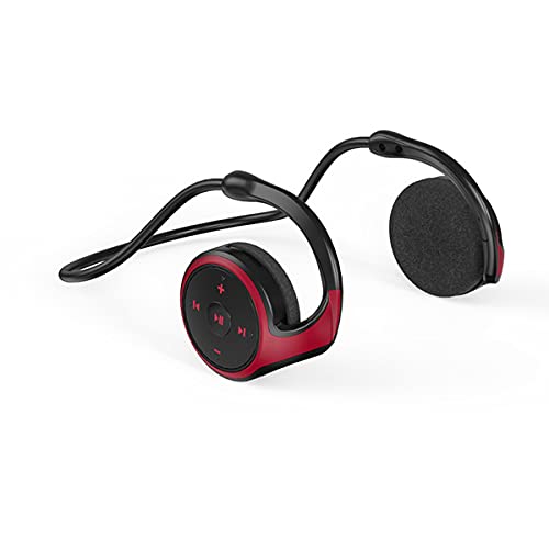 FAOONNMY Kabellos Bluetooth Sport Kopfhörer, Faltbare Leichte Kopfhörer Drahtlose mit HiFi Stereo Sound, Support Speicherkarte, Komfortables Wireless Headset On-Ear für Laufen Joggen Gym Fitness Red von FAOONNMY