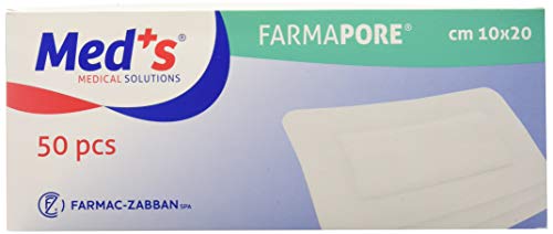Med's 1206311020M Farmapore Pflaster, 10 x 20 cm, 50 Stück von FARMAC-ZABBAN