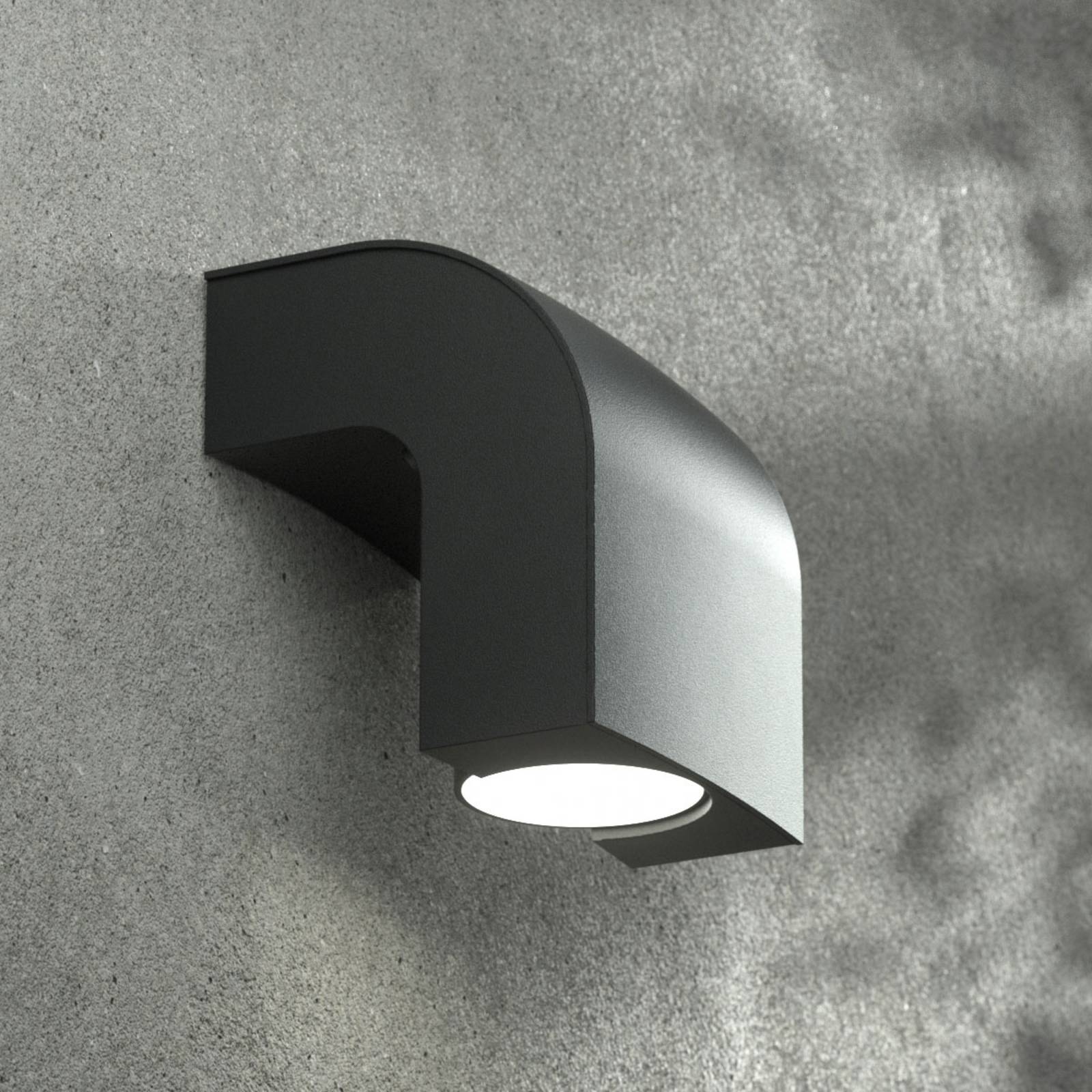 Außenwandleuchte KLAMP, Höhe 13 cm, einflammig Außenwandleuchte KLAMP, Höhe 13 cm, einflammig von FARO BARCELONA