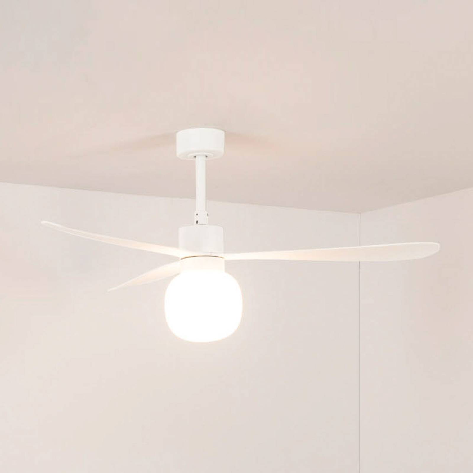 Deckenventilator Amelia Ball, LED-Leuchte, weiß Deckenventilator Amelia Ball, LED-Leuchte, weiß von FARO BARCELONA