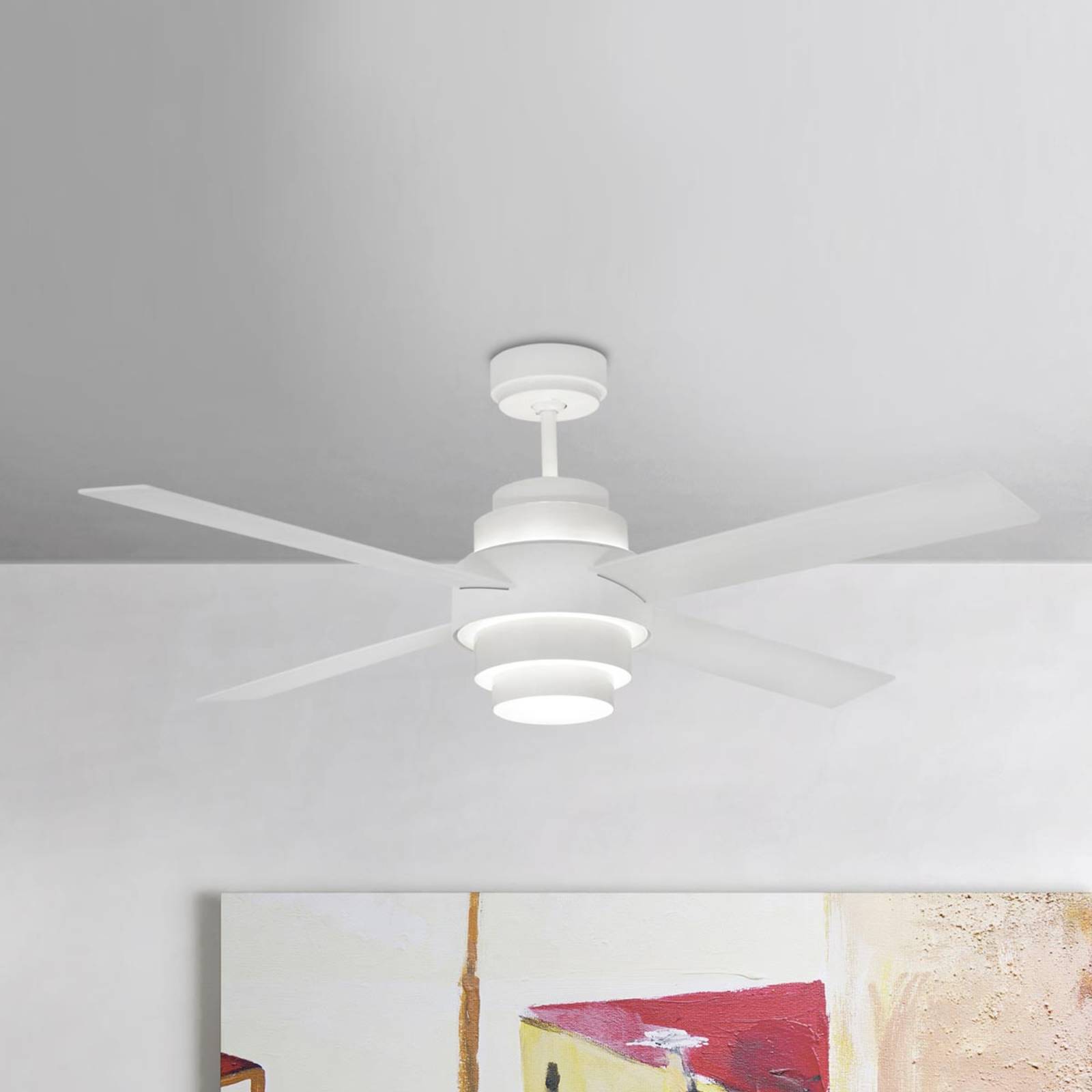 Effizienter Deckenventilator Disc mit LED Effizienter Deckenventilator Disc mit LED von FARO BARCELONA