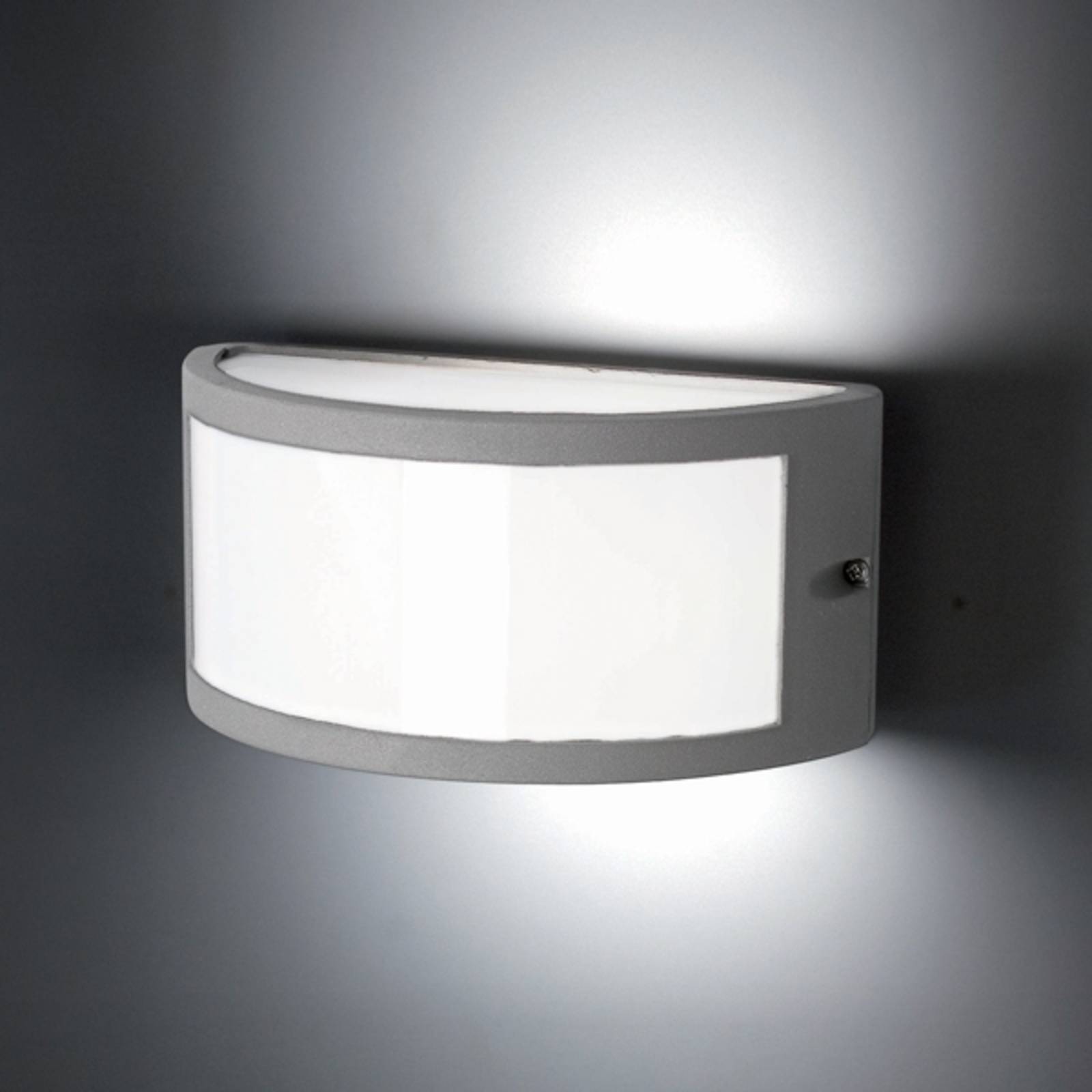 Außenwandleuchte Negus, grau, Aluminium, Kunststoff, E27 Außenwandleuchte Negus, grau, Aluminium, Kunststoff, E27 von FARO BARCELONA