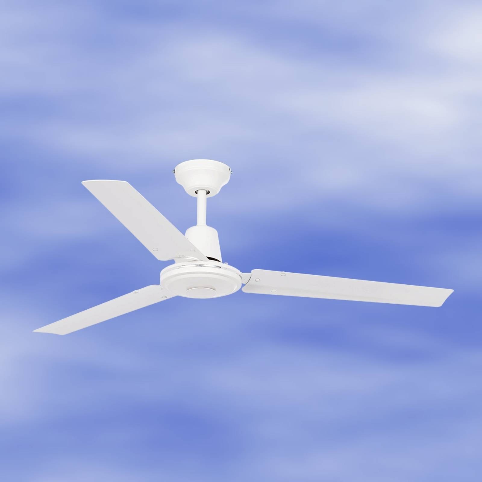 Geradliniger weißer Deckenventilator ECO INDUS Geradliniger weißer Deckenventilator ECO INDUS von FARO BARCELONA