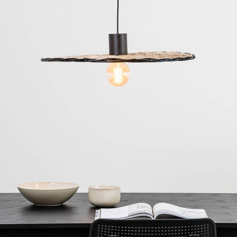 Hängeleuchte Costas, Rattanschirm neigbar, Ø 60cm von FARO BARCELONA