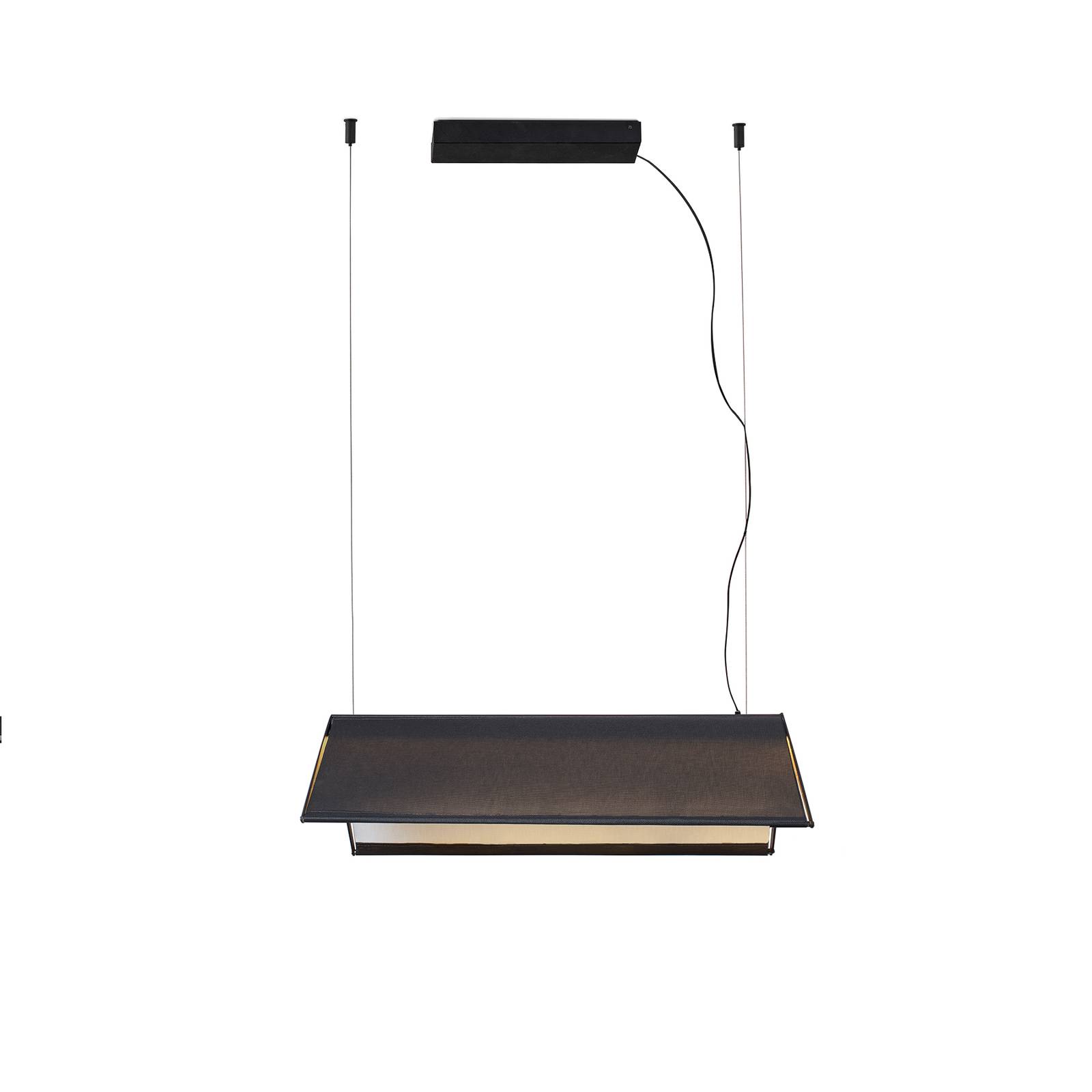 LED-Hängeleuchte Ludovico Surface, 60 cm, schwarz von FARO BARCELONA