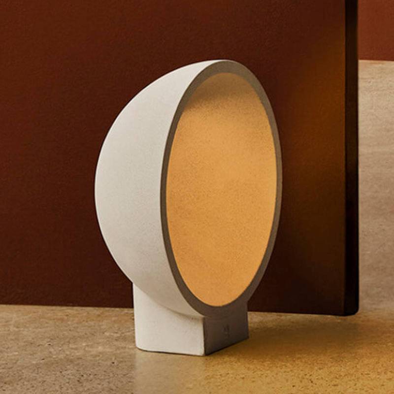LED-Sockelleuchte Gaia, grau, Beton, Höhe 38,8 cm von FARO BARCELONA