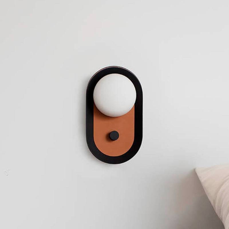 LED-Wandlampe Maya, terracotta, Alu/Glas, Breite 12,2 cm von FARO BARCELONA