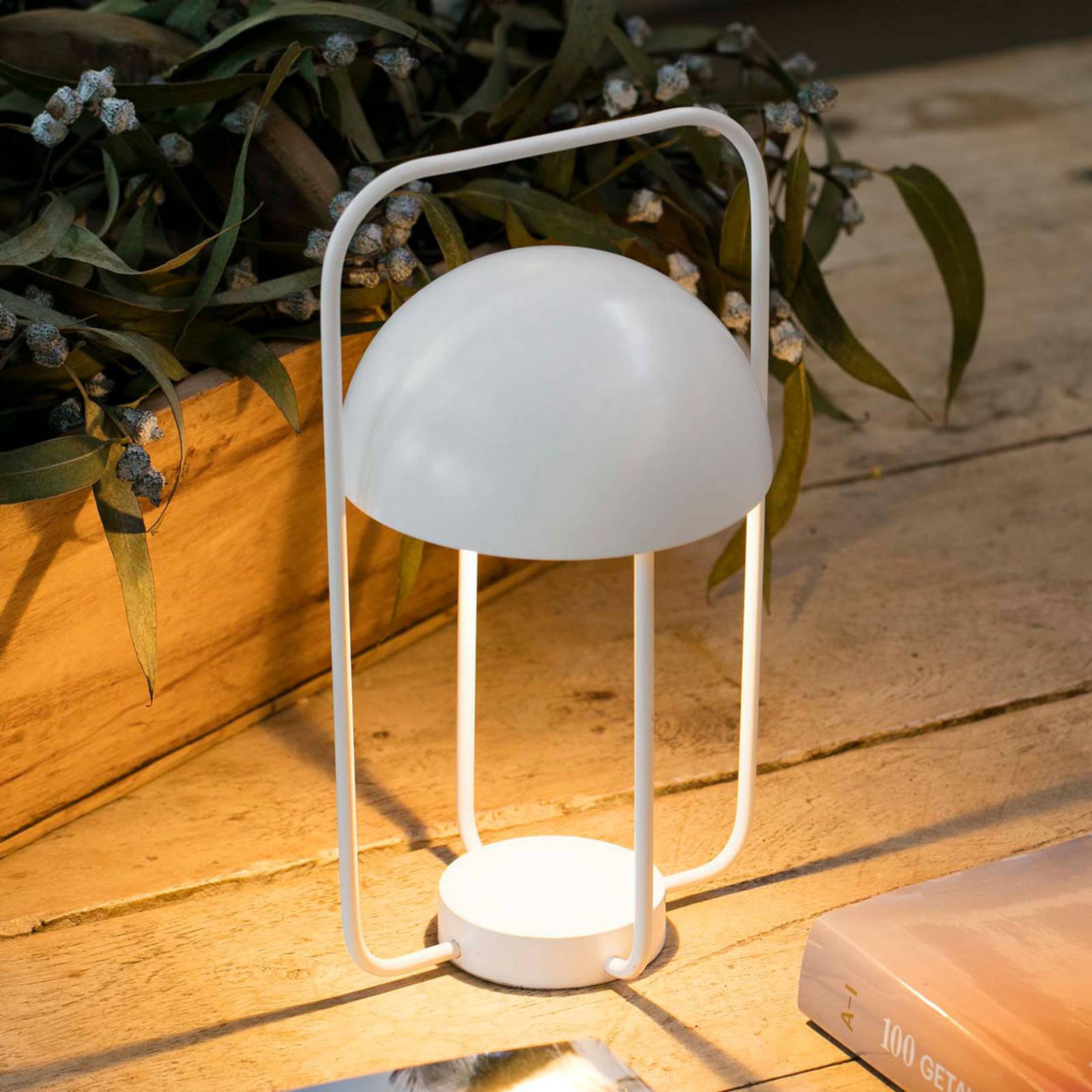 Tischleuchte Jellyfish, tragbar, mit Akku, weiß Tischleuchte Jellyfish, tragbar, mit Akku, weiß von FARO BARCELONA