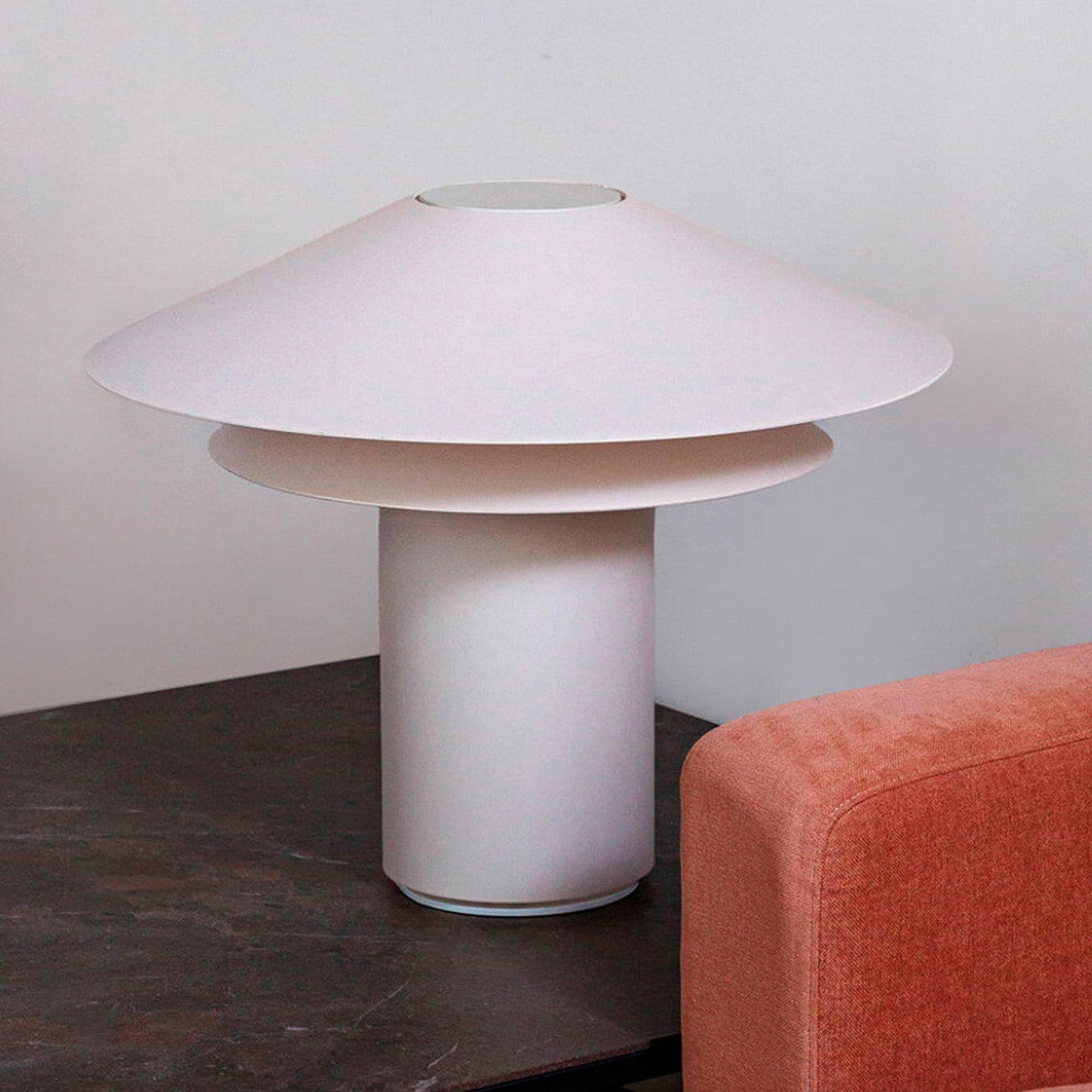 Tischleuchte Shan, beige, Pergament/Stahl, Höhe 48,5 cm Tischleuchte Shan, beige, Pergament/Stahl, Höhe 48,5 cm von FARO BARCELONA