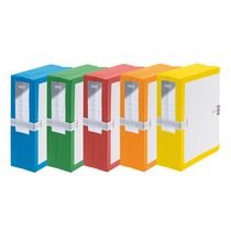 FAST Boîte de 25 pochettes à archives en carton, dos de 10 cm, soufflet et rabat en PVC, assortis FAST Boîte de 25 pochettes à archives en carton, dos de 10 cm, soufflet et rabat en PVC, assortis von FAST