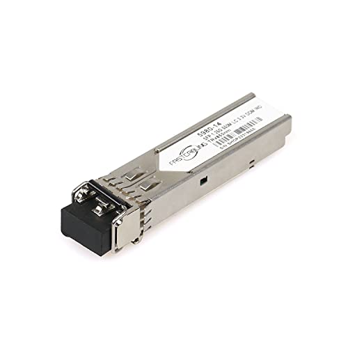 FASTCABLING Multi-Mode-SFP-Fasermodul, 1,25 Gbit/s, MMF, Duplex LC, 850 nm, DDM, bis zu 550 m Entfernung, IEEE 802.3z/MSA-konform, Hot Pluggable von FASTCABLiNG