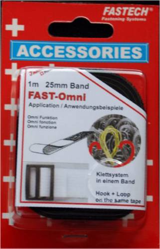 FASTECH® 671-330-Mod Klettband zum Bündeln Haft- und Flauschteil (L x B) 1m x 25mm Schwarz 1m von FASTECH®