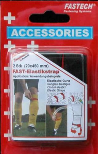 FASTECH® 693-330 Klettband mit Gurt Haft- und Flauschteil (L x B) 450mm x 20mm Rot/Schwarz 2St. von FASTECH®