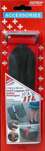 FASTECH® 922-1339 Klett-Kofferband mit Gurt Haft- und Flauschteil (L x B) 2000mm x 50mm Rot 1St. von FASTECH®
