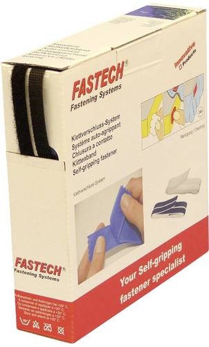 FASTECH® B10-SKL999910 Klettband zum Aufkleben Hotmelt Haft- und Flauschteil (L x B) 10m x 10mm Sch von FASTECH®