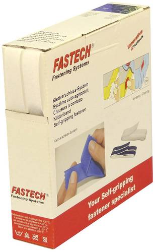 FASTECH® B16-STD000010 Klettband zum Aufnähen Haft- und Flauschteil (L x B) 10m x 16mm Weiß 10m von FASTECH®
