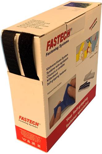 FASTECH® B20-MIX999910 Klettband zum Aufnähen Haftteil, Flauschteil (L x B) 10m x 20mm Schwarz 10m von FASTECH®