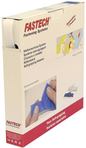FASTECH® B20-SKL-H-000025 Klettband zum Aufkleben Hotmelt Haftteil (L x B) 25m x 20mm Weiß 25m von FASTECH®