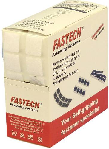 FASTECH® B20-SQ000005 Klettquadrate zum Aufkleben Hotmelt Haft- und Flauschteil (L x B) 20mm x 20mm von FASTECH®