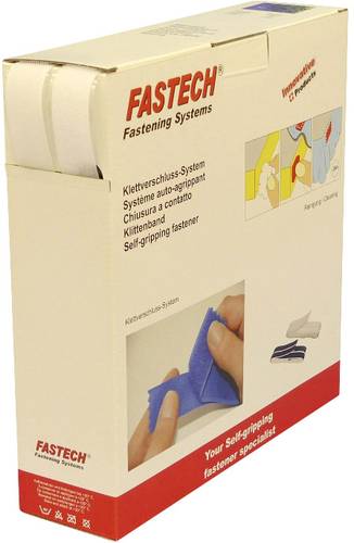 FASTECH® B25-SKL000025 Klettband zum Aufkleben Hotmelt Haft- und Flauschteil (L x B) 25m x 25mm Wei von FASTECH®