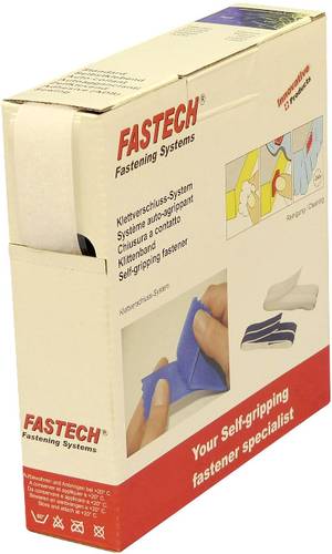FASTECH® B25-SKL02000010 Klettband zum Aufkleben Hotmelt Flauschteil (L x B) 10m x 25mm Weiß 10m von FASTECH®