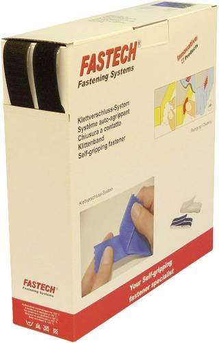 FASTECH® B25-SKL999925 Klettband zum Aufkleben Hotmelt Haft- und Flauschteil (L x B) 25000mm x 25mm von FASTECH®