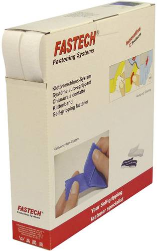 FASTECH® B25-STD000010 Klettband zum Aufnähen Haft- und Flauschteil (L x B) 10m x 25mm Weiß 10m von FASTECH®