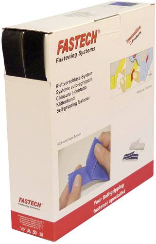 FASTECH® B30-STD-HL999925 Klettband zum Aufnähen Haft- und Flauschteil (L x B) 25m x 30mm Schwarz von FASTECH®