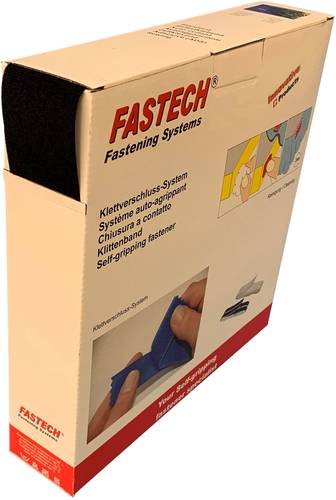 FASTECH® B50-SK--JV999925 Klettband zum Aufkleben Acrylat Jersey (L x B) 25m x 50mm Schwarz 25m von FASTECH®