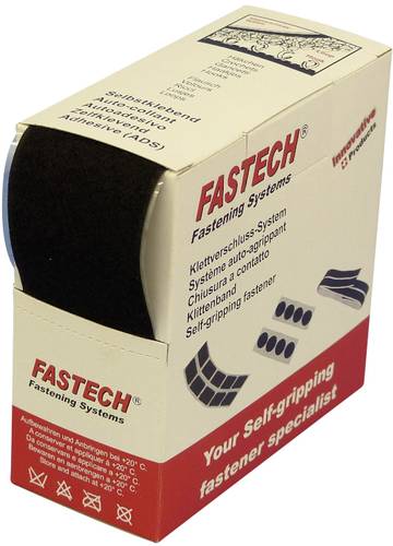 FASTECH® B50-SK-L-999905 Klettband zum Aufkleben Hotmelt Flauschteil (L x B) 5m x 50mm Schwarz 5m von FASTECH®
